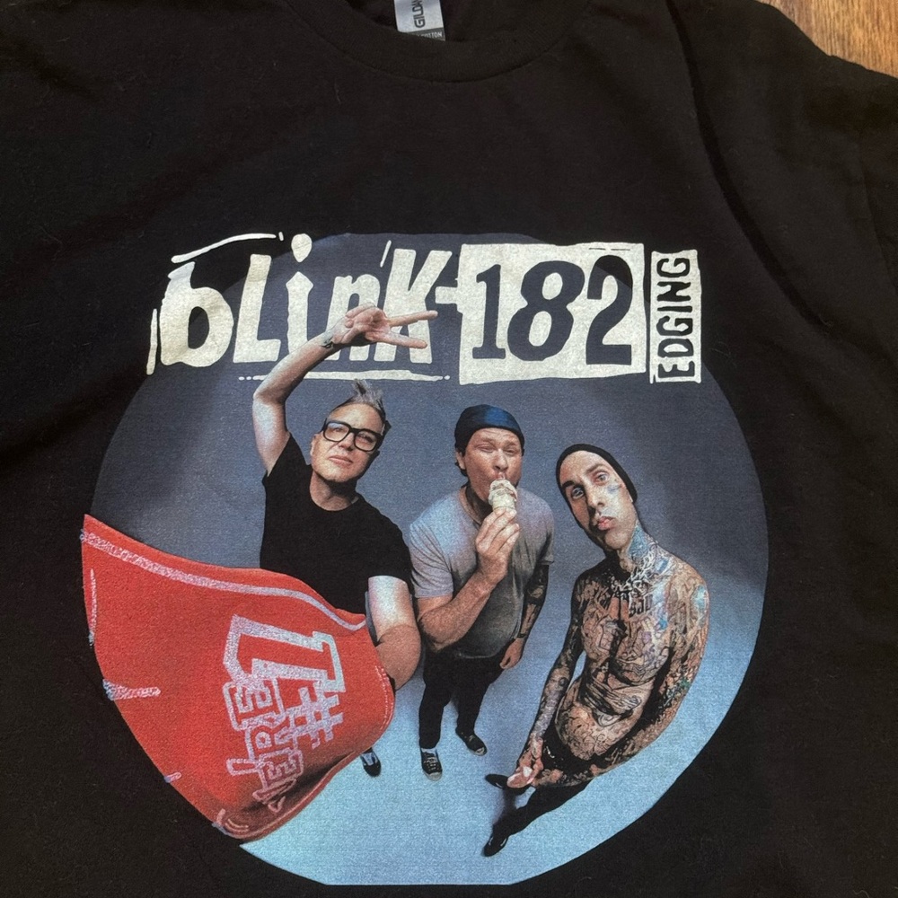 Black Short Sleeve Tee with Graphic Design